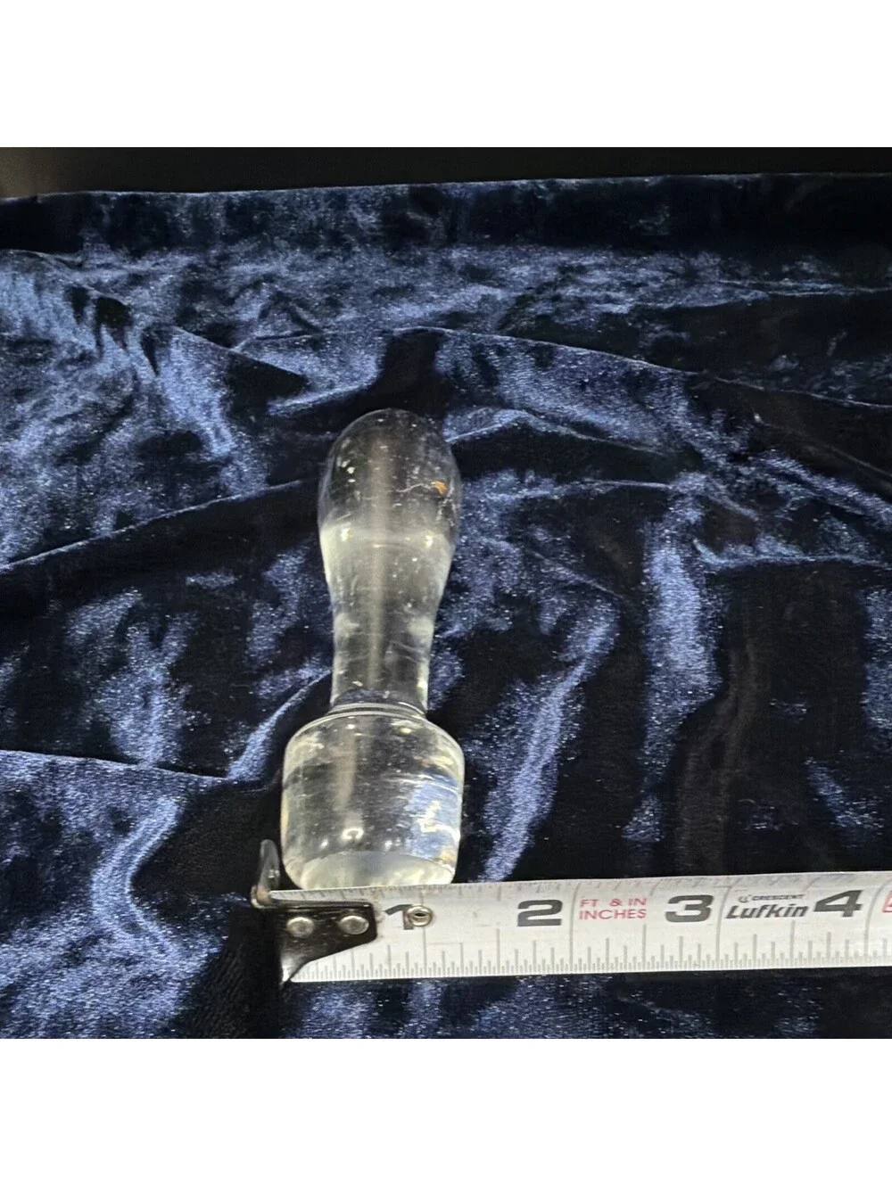 Clear Faceted Glass Bottle Stopper 5 in Long Barware Plug, 1 Count